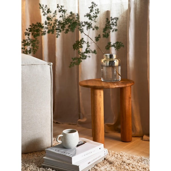 Ręcznie dmuchany szklany wazon w kolorze złota Westwing Collection Uma, wys. 20 cm-image-1