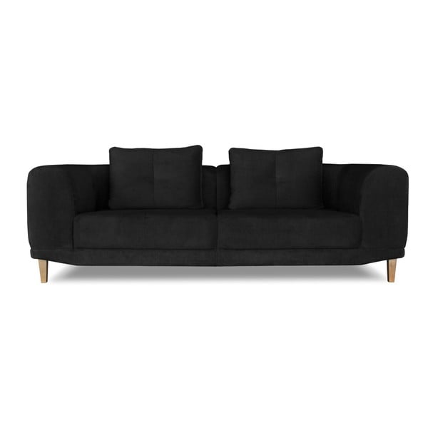 Czarna sofa 3-osobowa Windsor & Co. Sofas Sigma
