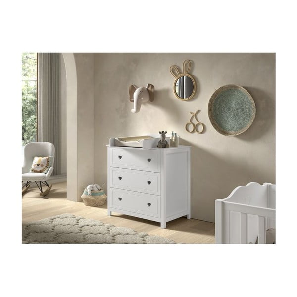Biały przewijak (głębokość pasującej komody 57 cm) Amori – Vipack-image-1