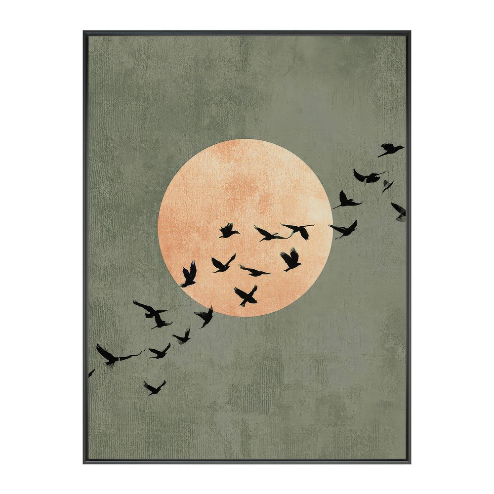 Obraz drukowany z ramą w zestawie 60x80 cm Midnight Flight – Styler