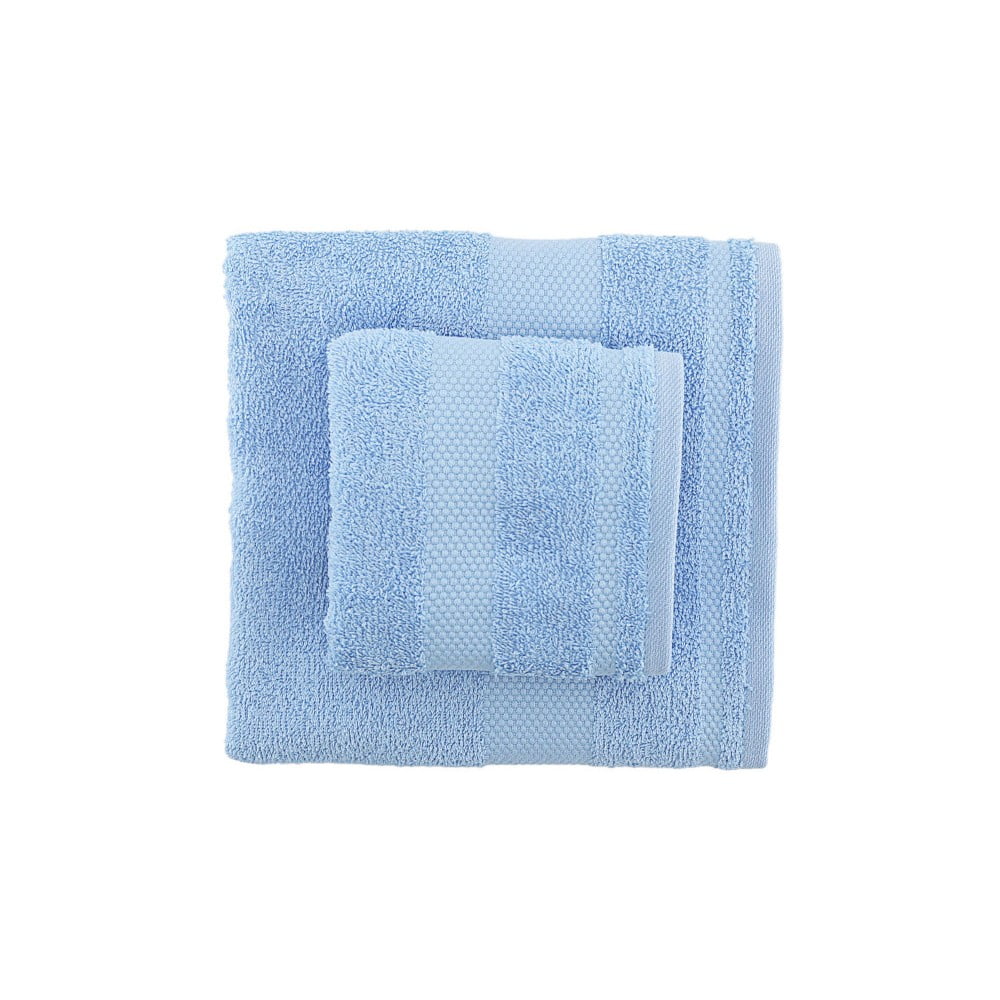 Zestaw 2 niebieskich ręczników Clio