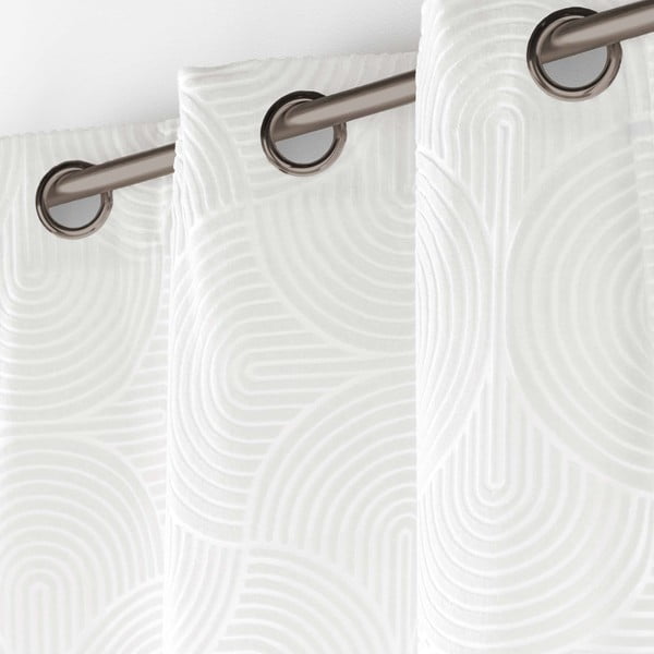 Biała aksamitna zasłona 135x260 cm Eva – douceur d'intérieur-image-2