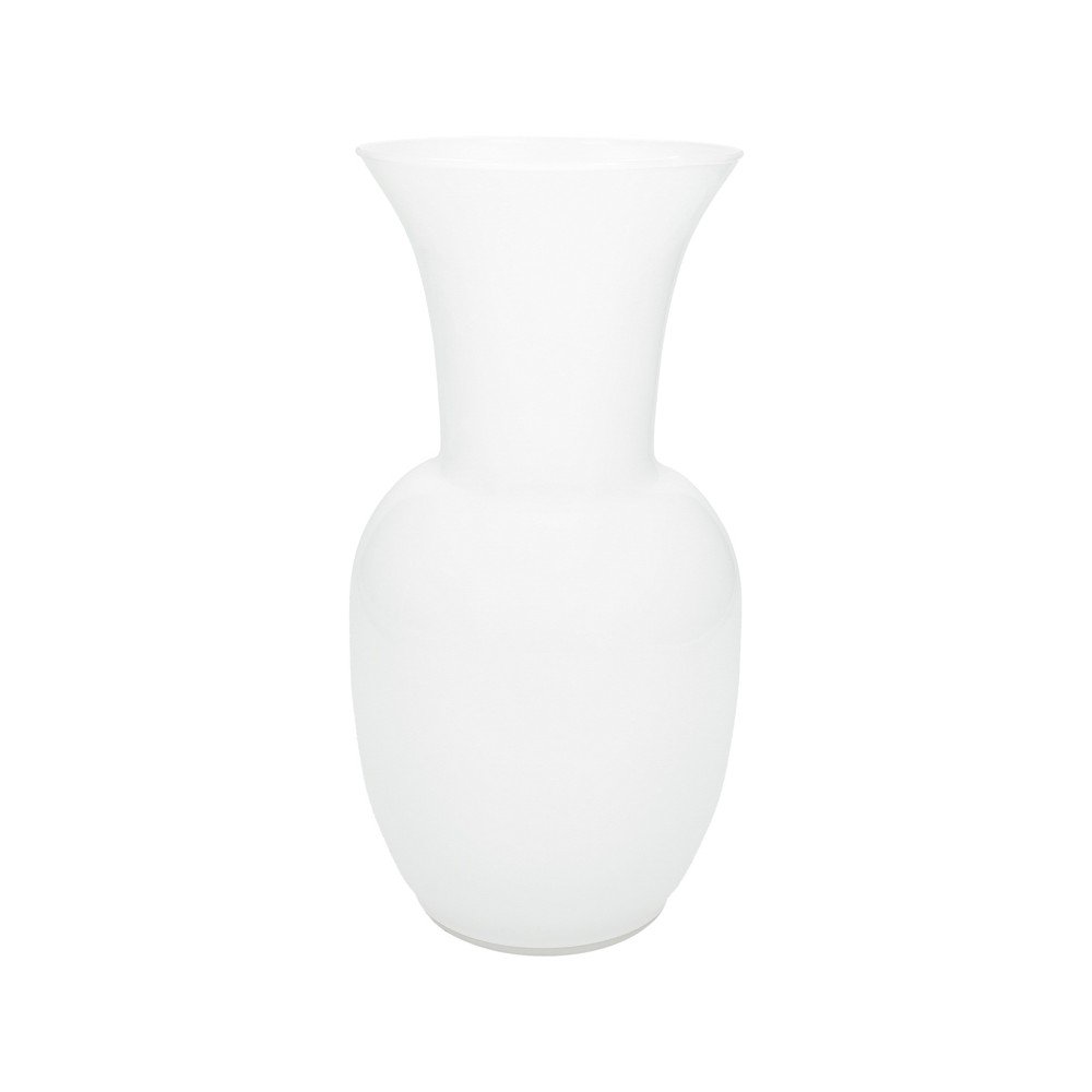 Biały szklany wazon (wysokość 26 cm) – Brandani
