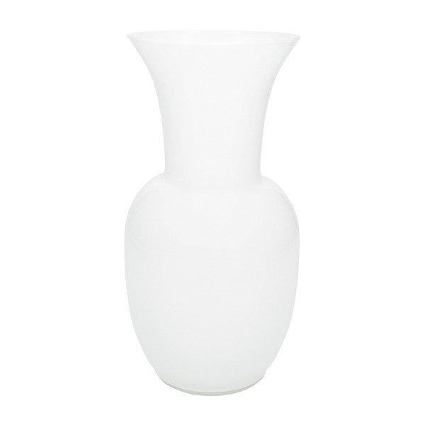 Biały szklany wazon (wysokość 26 cm) – Brandani