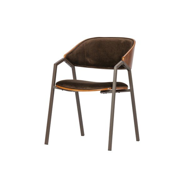 Zestaw 2 brązowych krzeseł BePureHome Clan Velvet-image-2
