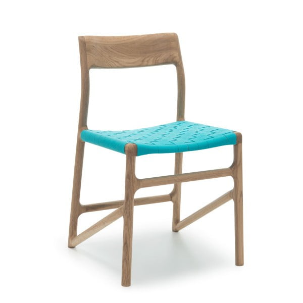 Krzesło Fawn White Pigment Gazzda, niebieskie