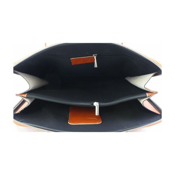 Skórzana torebka unisex Manola Cognac-image-2