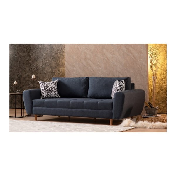 Ciemnoniebieska sofa 3-osobowa Igor-image-4