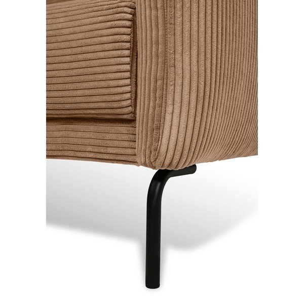 Jasnobrązowa sztruksowa sofa 212 cm Venray – Scandic-image-4