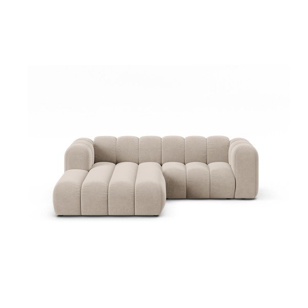 Beżowy narożnik (lewostronny) Lupine – Micadoni Home