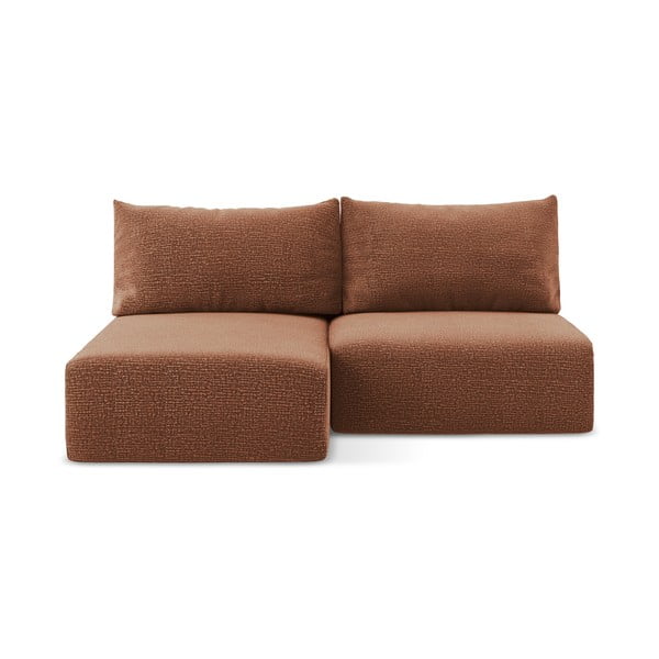 Ceglasty rozkładany/ze schowkiem narożnik (lewostronny) Kalena – Makamii