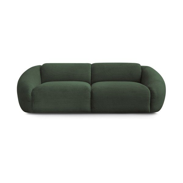 Zielona sztruksowa sofa 250 cm Tina – Bobochic Paris