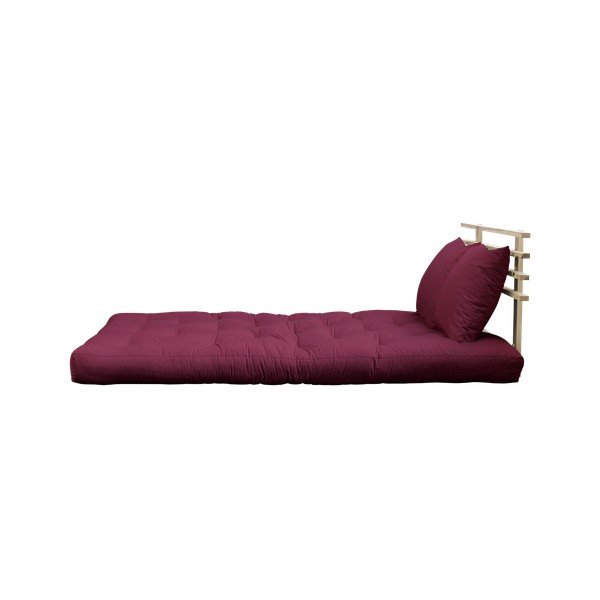 Sofa rozkładana Karup Design Shin Sano Natural Clear/Bordeaux-image-3