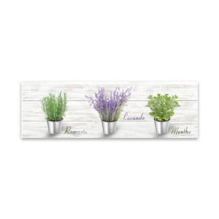 Obraz Styler Canvas Shabby Herbs, 27x75 cm