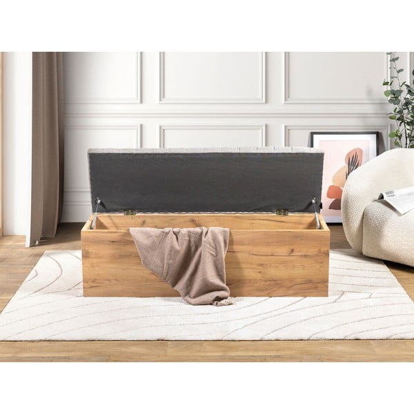 Jasnoszaro-naturalna ławka Oceane – Bobochic Paris-image-2