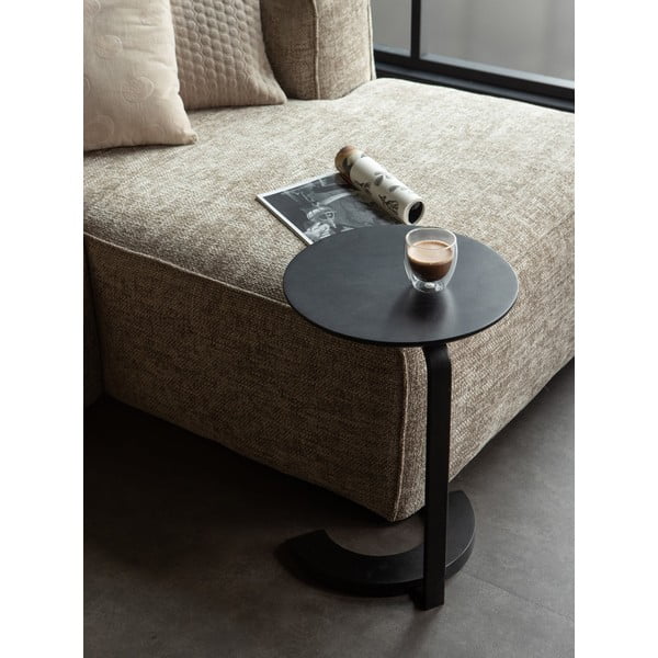 Czarny stolik z drewna mangowca WOOOD Floor-image-1