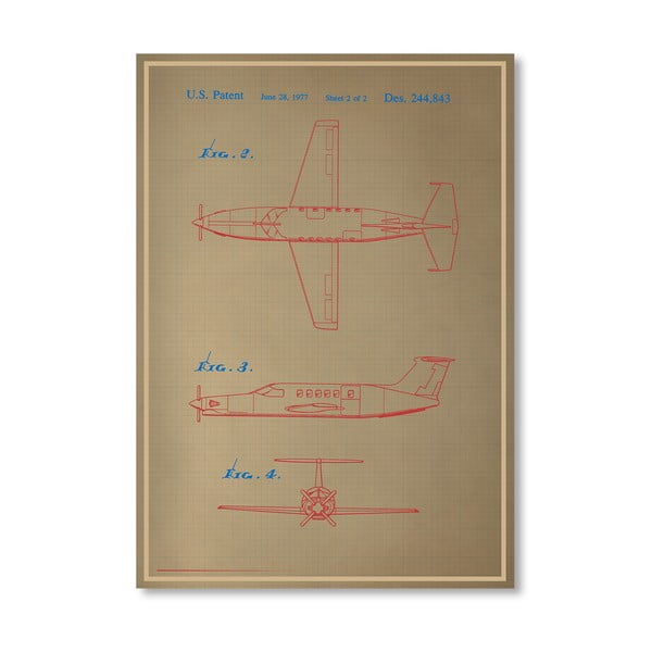 Plakat Airplane III, 30x42 cm