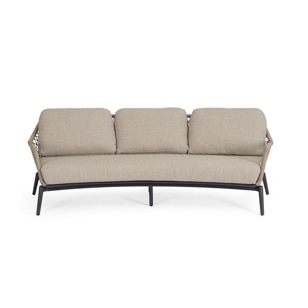 Jasnobrązowa sofa ogrodowa z litego drewna akacjowego Eulero – Bizzotto