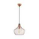 Lampa wisząca w kolorze miedzi z metalowym kloszem ø 27 cm Mezopotamya – Opviq lights