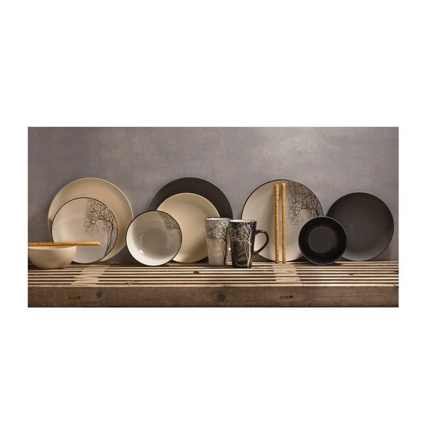 Czarny kubek kamionkowy KJ Collection, 500 ml-image-2