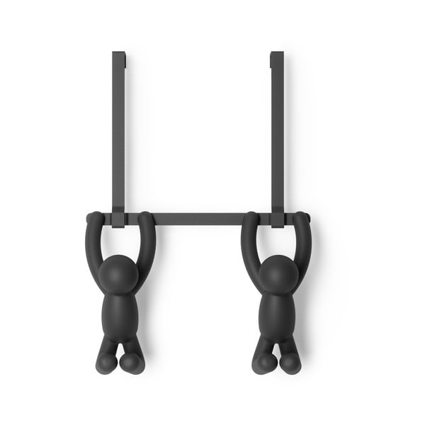 Czarny plastikowy wieszak na drzwi 22 cm Buddy – Umbra-image-3
