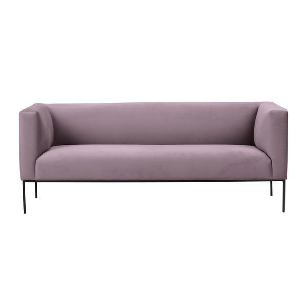 Jasnoróżowa aksamitna sofa Windsor & Co Sofas Neptune, 195 cm