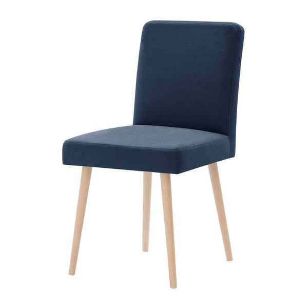 Niebieskie krzesło z brązowymi nogami Ted Lapidus Maison Fragrance