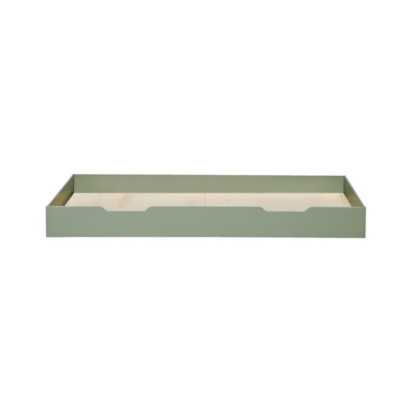 Zielona szuflada pod łóżko WOOOD Nikki, 200x90 cm