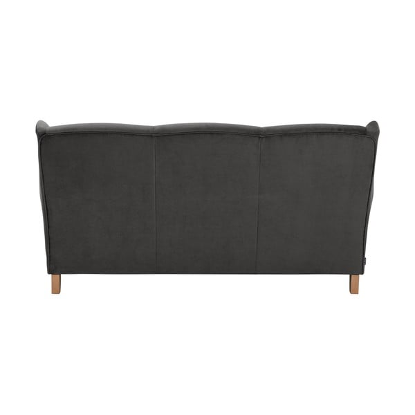 Antracytowa aksamitna sofa Max Winzer Lorris, 193 cm-image-4