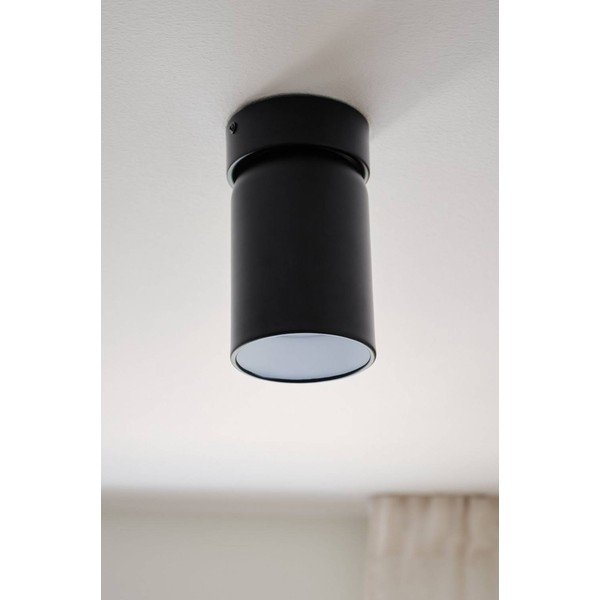 Czarna metalowa lampa punktowa z elastyczną konstrukcją/ze ściemniaczem ø 10,5 cm Ara – Jotex-image-3
