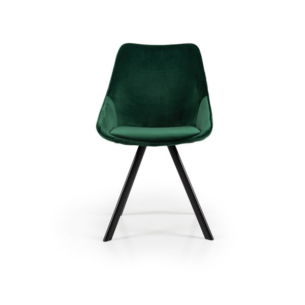 Zielone krzesło z aksamitnym obiciem Tenzo Ritz