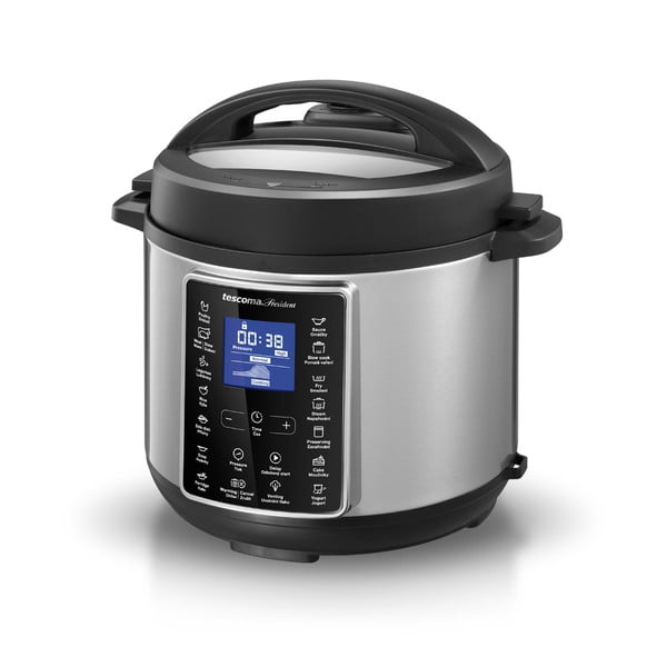 Elektryczny garnek ciśnieniowy – szybkowar ze stali nierdzewnej 5,5 l President – Tescoma