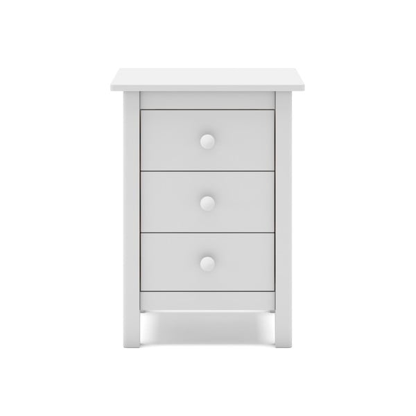 Biała dziecięca szafka nocna z drewna sosnowego Max – Marckeric-image-2