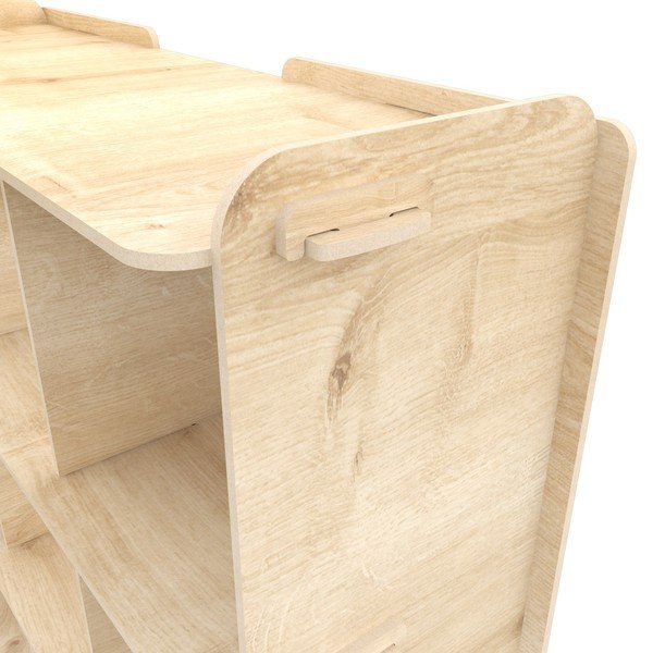 Regał w dekorze dębu 92,5x132 cm Zimba – Kalune Design-image-2