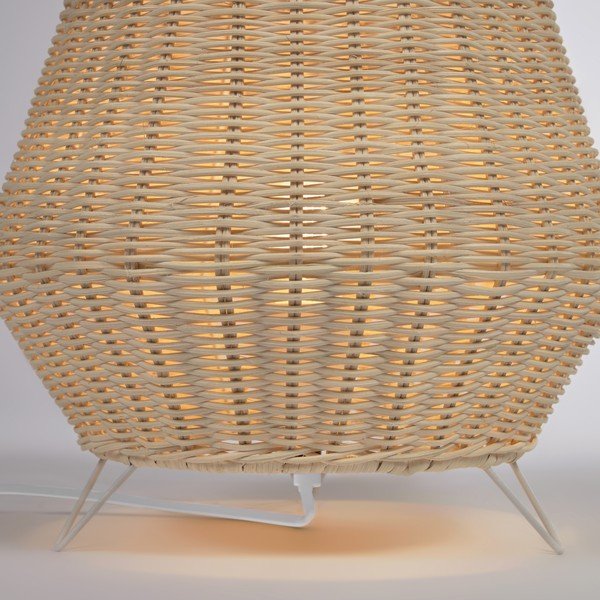 Lampa stołowa z rattanowym kloszem (wys. 30 cm) Kamaria – Kave Home-image-3