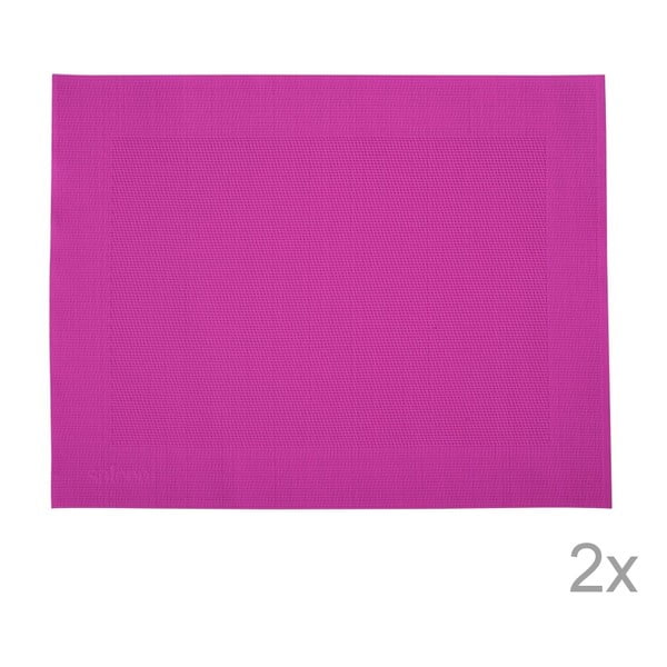 Zestaw 2 mat stołowych Saleen Pink, 30x40 cm