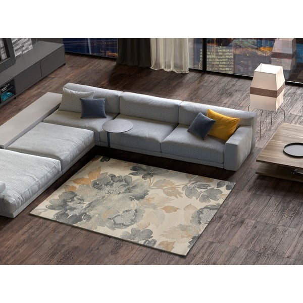 Szary/beżowy dywan 80x150 cm Flores Sunset – Universal-image-1