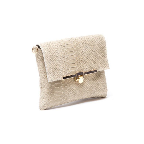Torebka skórzana Sofia Cardoni 882 Beige-image-1