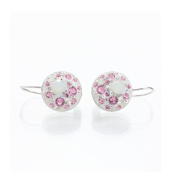 Różowe kolczyki z kryształami Swarovskiego Yasmine Aline
