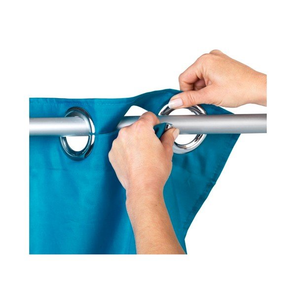 Niebieskozielona zasłonę prysznicową Wenko Comfort Flex, 180x200 cm-image-1
