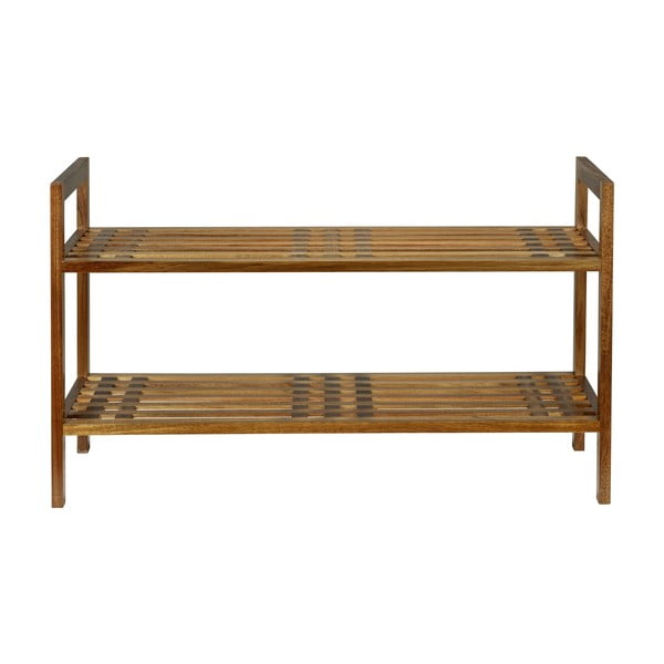 Regał na buty z litego drewna akacjowego w naturalnym kolorze 69x40,5x27 cm Fondi – Wenko-image-3