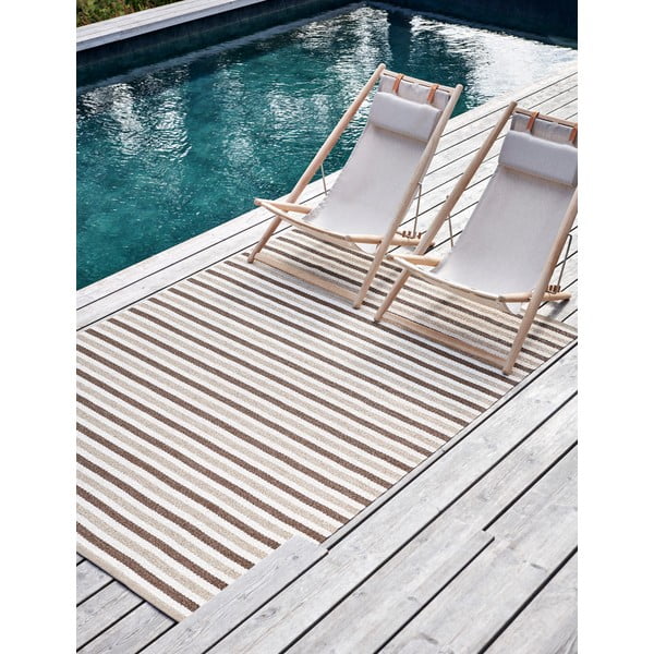 Beżowy dywan odpowiedni na zewnątrz 70x120 cm Teo Brown – Pappelina-image-3