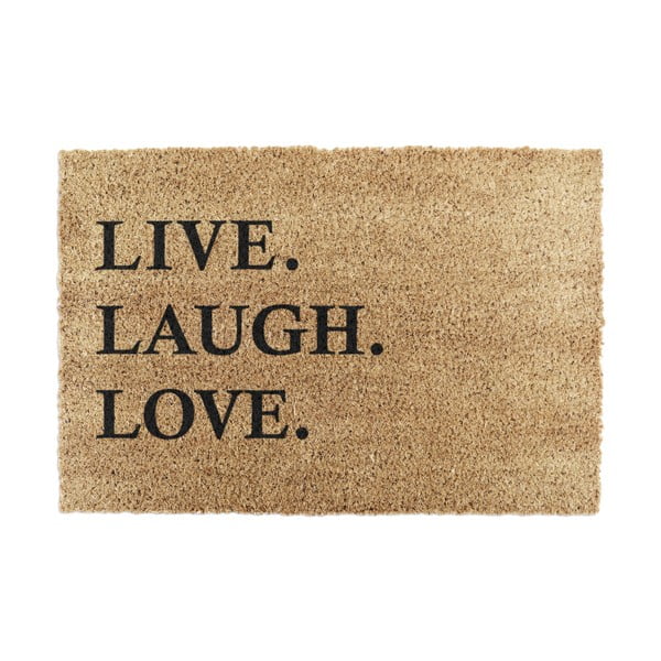 Wycieraczka z włókna kokosowego 40x60 cm Live Laught Love – Artsy Doormats