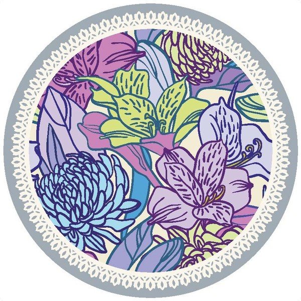 Zestaw 2 mat stołowych Lavender-image-2