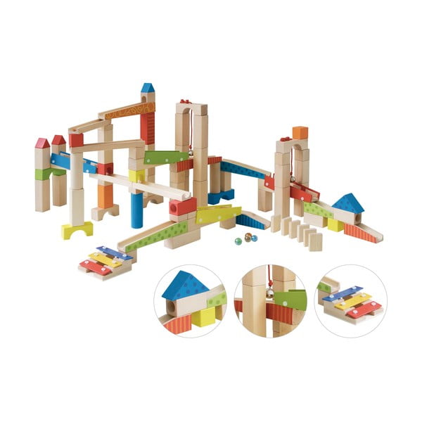 Drewniany tor kulkowy Marble Run – Roba-image-4
