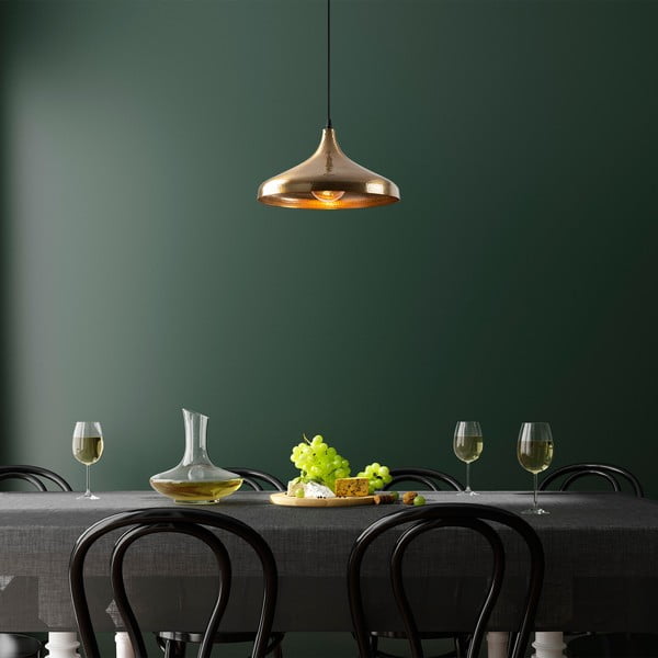 Lampa wisząca w kolorze brązu z metalowym kloszem ø 36 cm Tattoo – Opviq lights-image-1