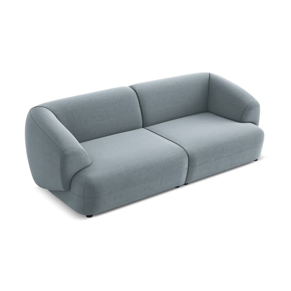Jasnoniebieska aksamitna sofa 232 cm Moana – Makamii-image-1