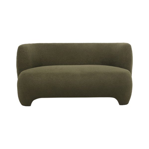 Zielona sofa z materiału bouclé 142 cm Ardor – Leitmotiv