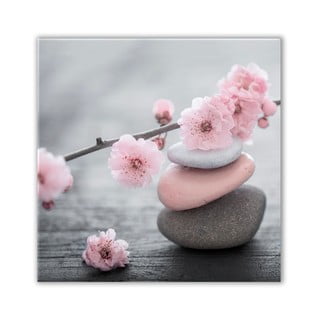Obraz Styler Glasspik Spa & Zen Pink Stone, 30x30 cm