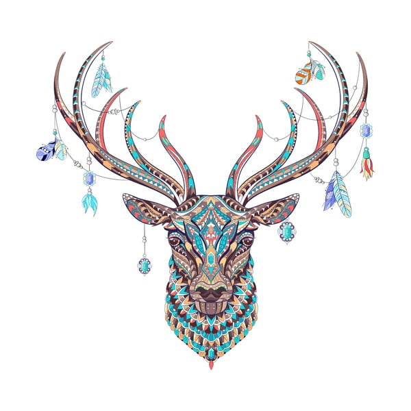 Naklejka Ambiance Boho Deer-image-2